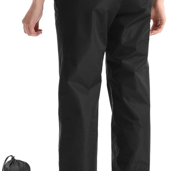 Women's Waterproof Rain Pants Packable Hiking Pants Over Pants Windproof Lightwe - Picture 8 of 8